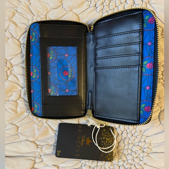 Loungefly Disney Beauty and the Beast Zip Around Wallet - Picture 3 of 4